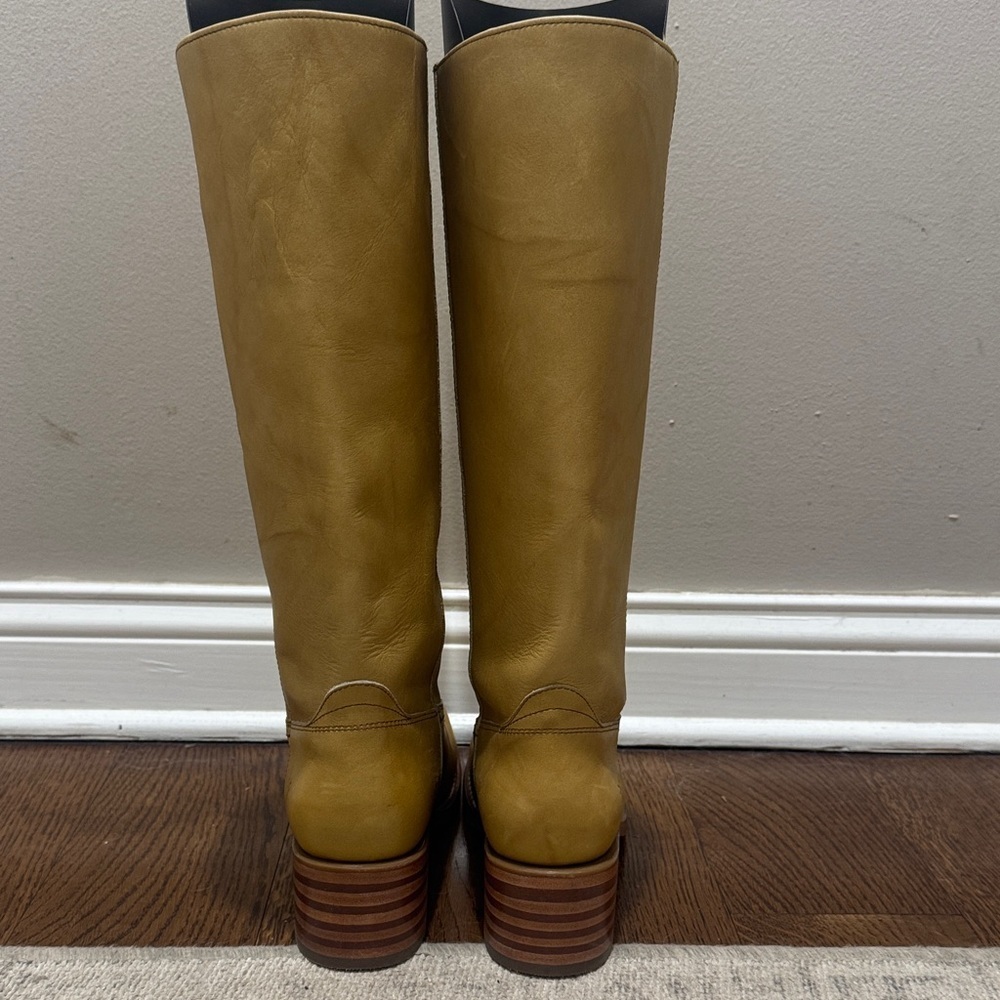 Frye Campus 14R Banana Leather Boots Womens Size 11 - Picture 6 of 13
